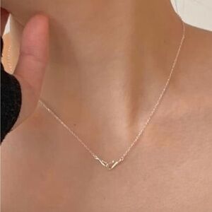 New .925 Silver or 18k Gold Front Clasp Necklace